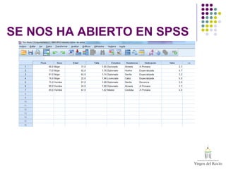 SE NOS HA ABIERTO EN SPSS
 