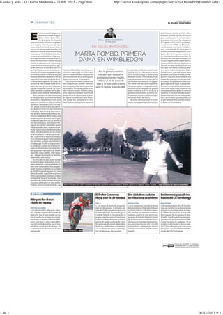 Kiosko y Más - El Diario Montañés - 26 feb. 2015 - Page #66 http://lector.kioskoymas.com/epaper/services/OnlinePrintHandler.ashx?...
1 de 1 26/02/2015 9:21
 