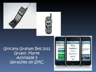 Gincana Graham Bell 2011 Grupo: Marte Atividade 5 Gerações do SMC 
