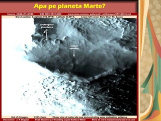 Apa pe planeta Marte?
 