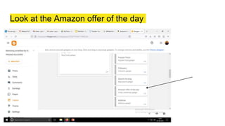 Look at the Amazon offer of the day
 