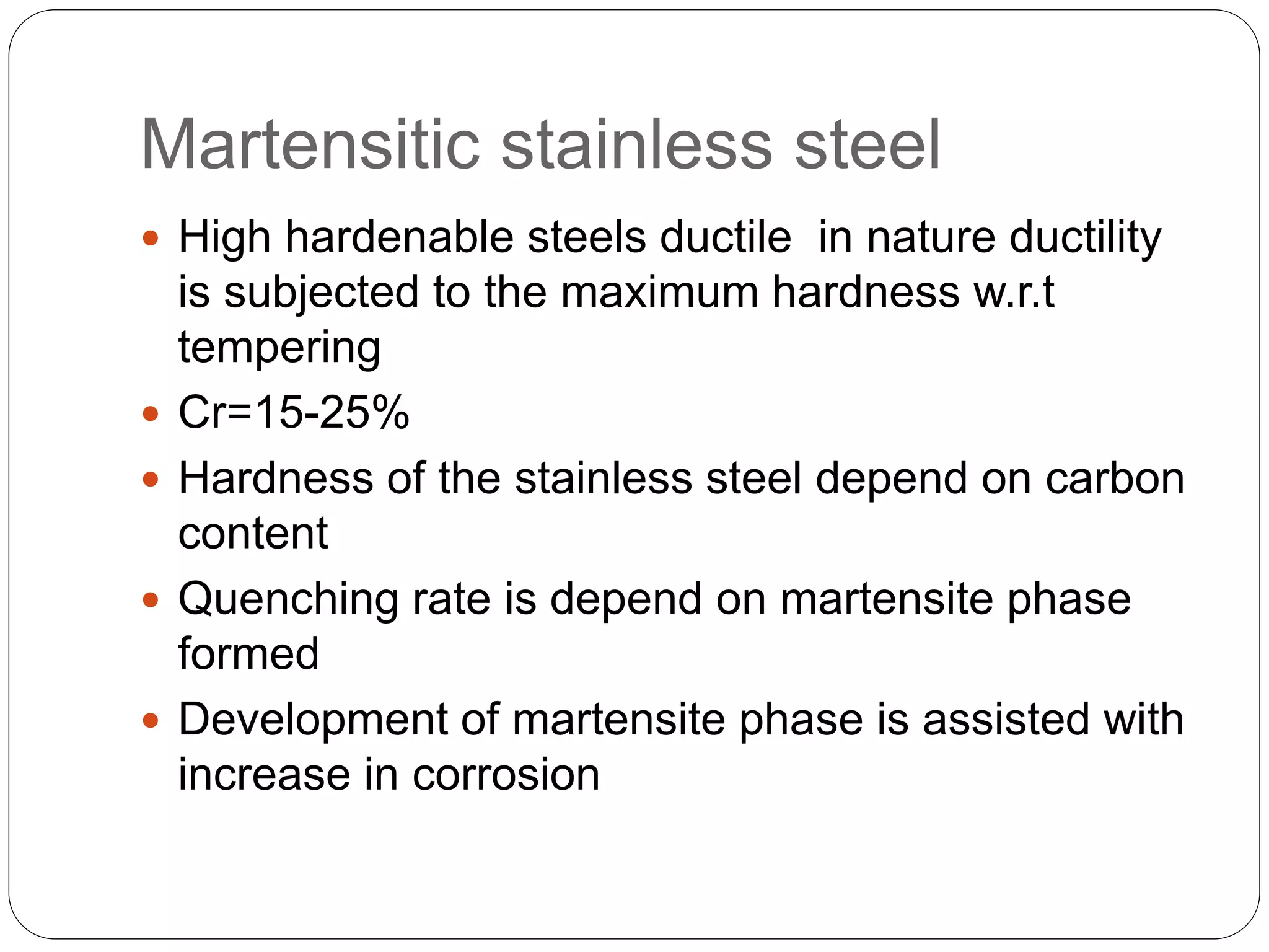 Martensitic Stainless Steel PPTX martensitic-stainless-steel-pptx