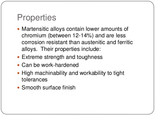 Martensitic Stainless Steel martensitic-stainless-steel