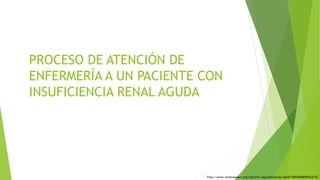 PROCESO DE ATENCIÓN DE
ENFERMERÍA A UN PACIENTE CON
INSUFICIENCIA RENAL AGUDA
http://www.revistaseden.org/imprimir.aspx?idArticulo=4424170094098099424170
 