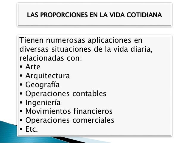 Razones y proporciones