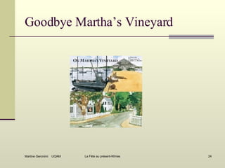 Goodbye Martha’s Vineyard 