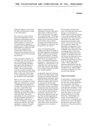 The Vilification and Vindication of Col. Kuklinski
13
 