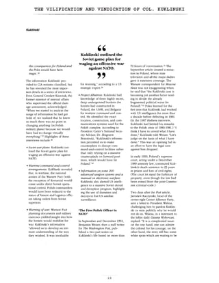 The Vilification and Vindication of Col. Kuklinski
18
 