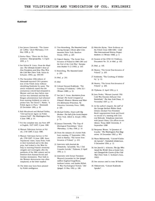 The Vilification and Vindication of Col. Kuklinski
24
 