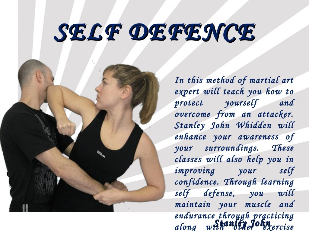 Stanley John Whidden Best Martial Arts Styles for Self Defense