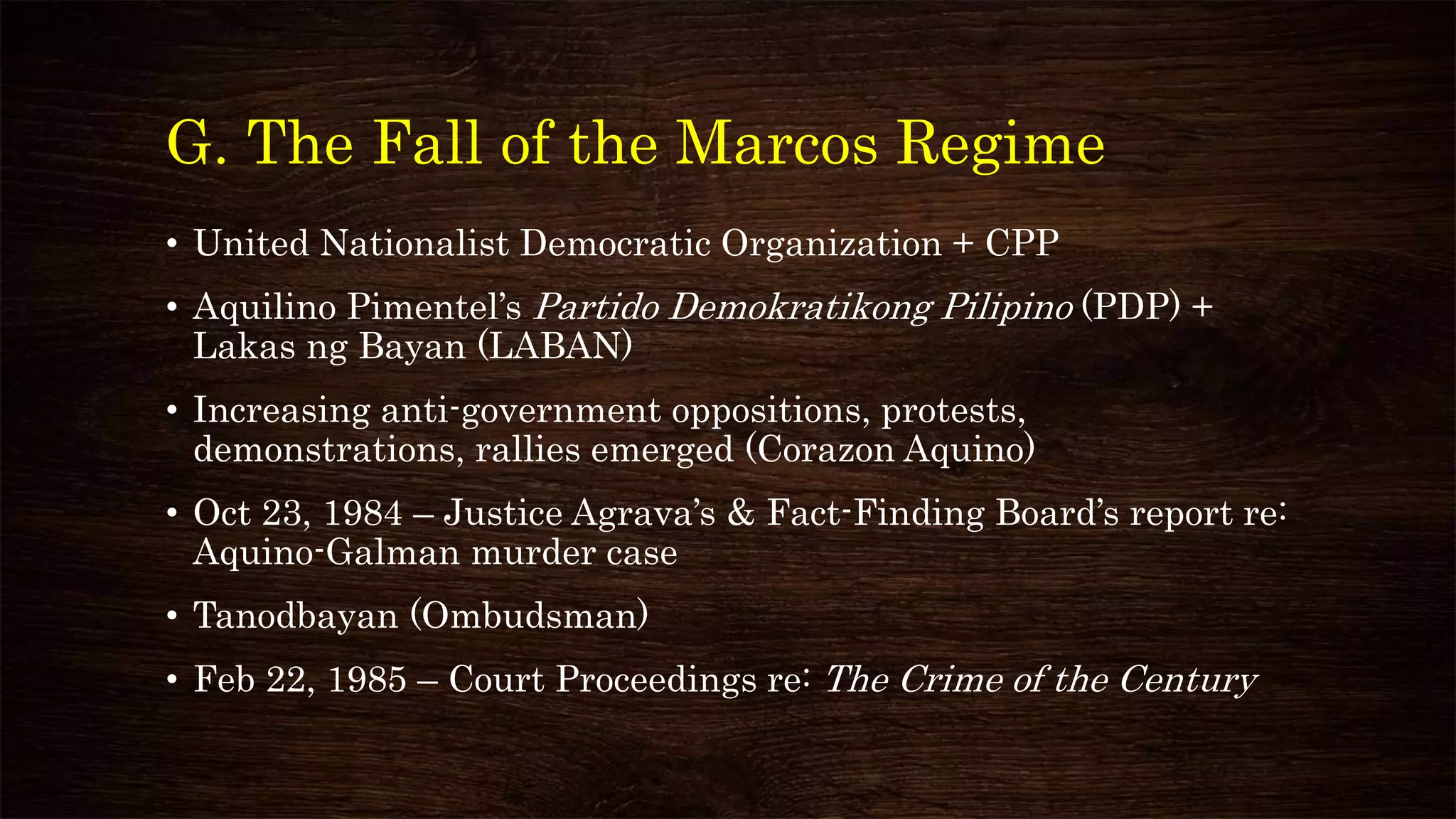 Martial Law in the Philippines | PPTX