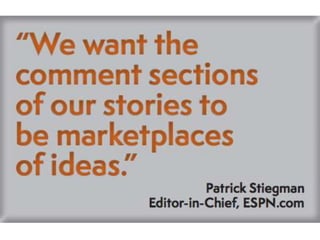 • Social inclusion
• Political participation
• Media diversity
• Cultural citizenship
• Media economics
 