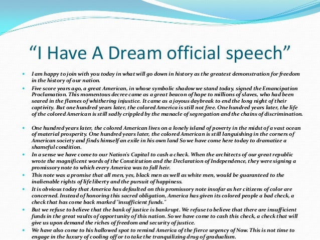 i have a dream speech meaning