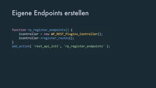 Eigene Endpoints erstellen
 