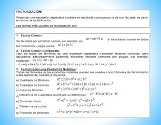 Expresiones algebraicas 