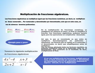Expresiones algebraicas 