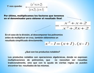 Expresiones algebraicas 