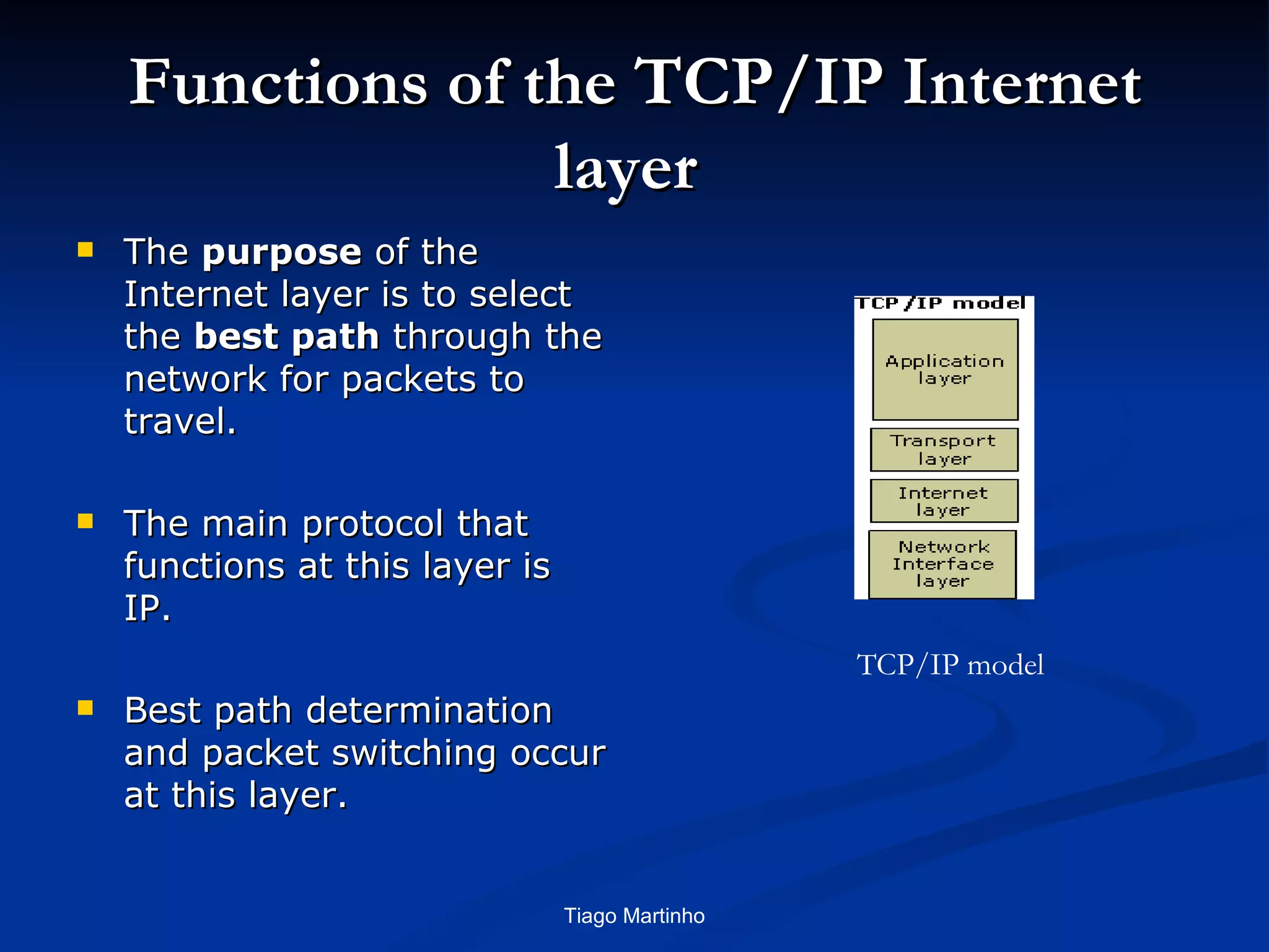 eTwinning - TCP/IP: Internet layer | PPT