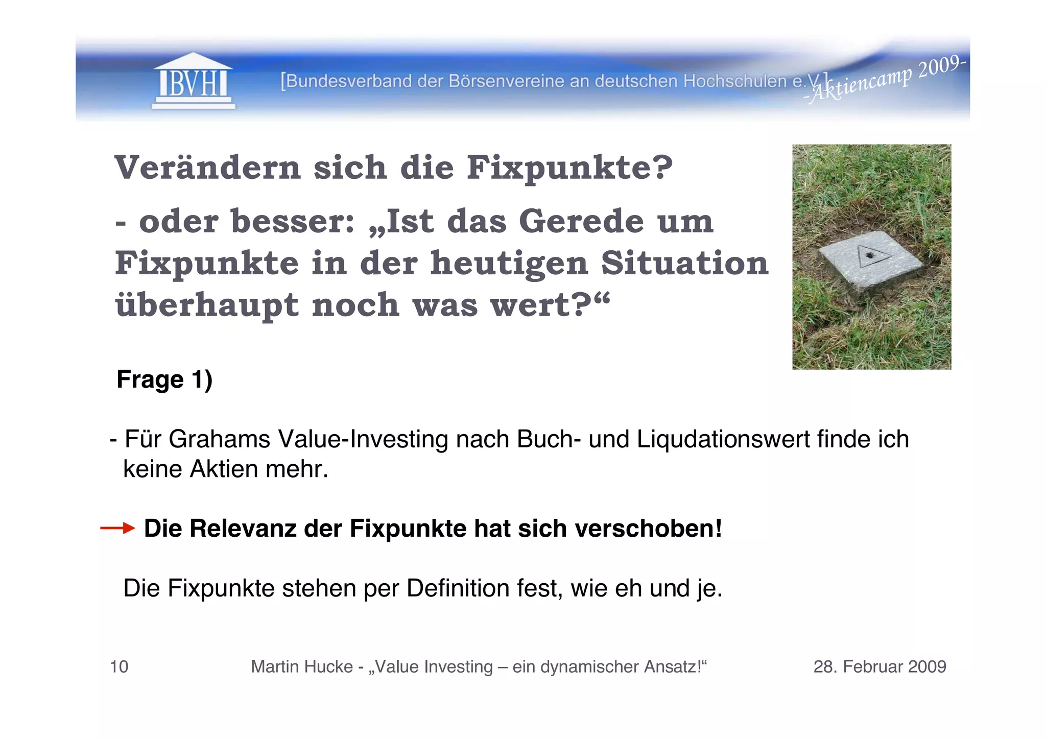 Martin Hucke Value Investing 2. Aktiencamp