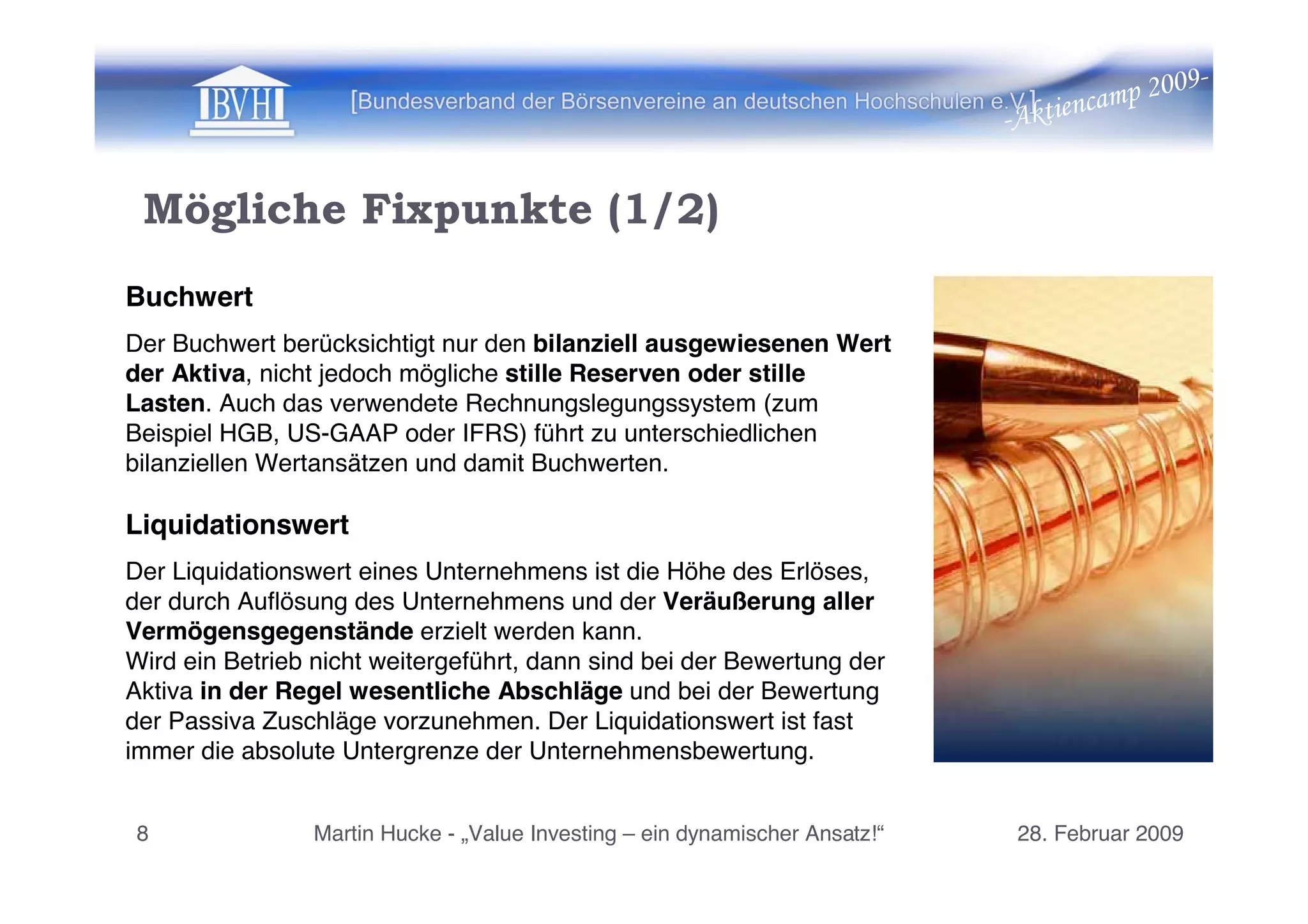 Martin Hucke Value Investing 2. Aktiencamp