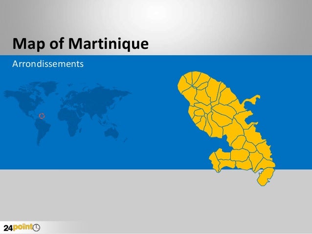 Martinique Map  PowerPoint Presentation