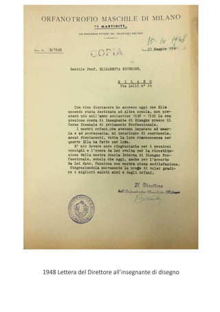 1948 Lettera del Direttore all’insegnante di disegno
 