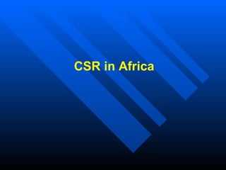 CSR in Africa 