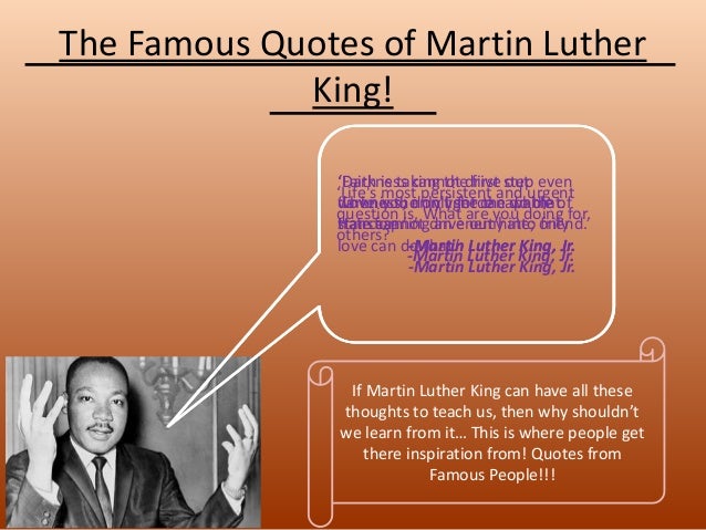 Martin luther king