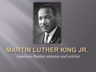 American Baptist minister and activist
 