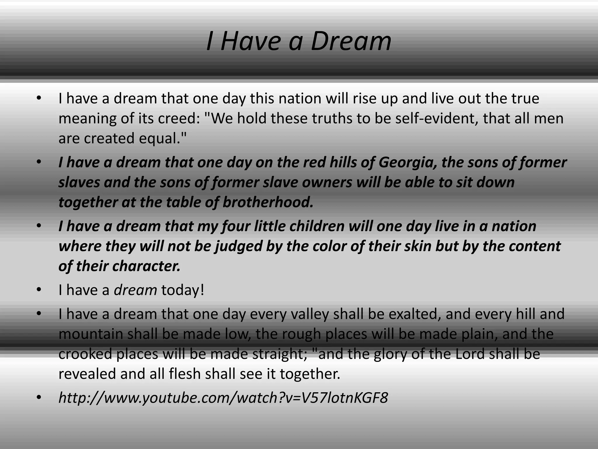 Martin luther king jr presentation | PPSX