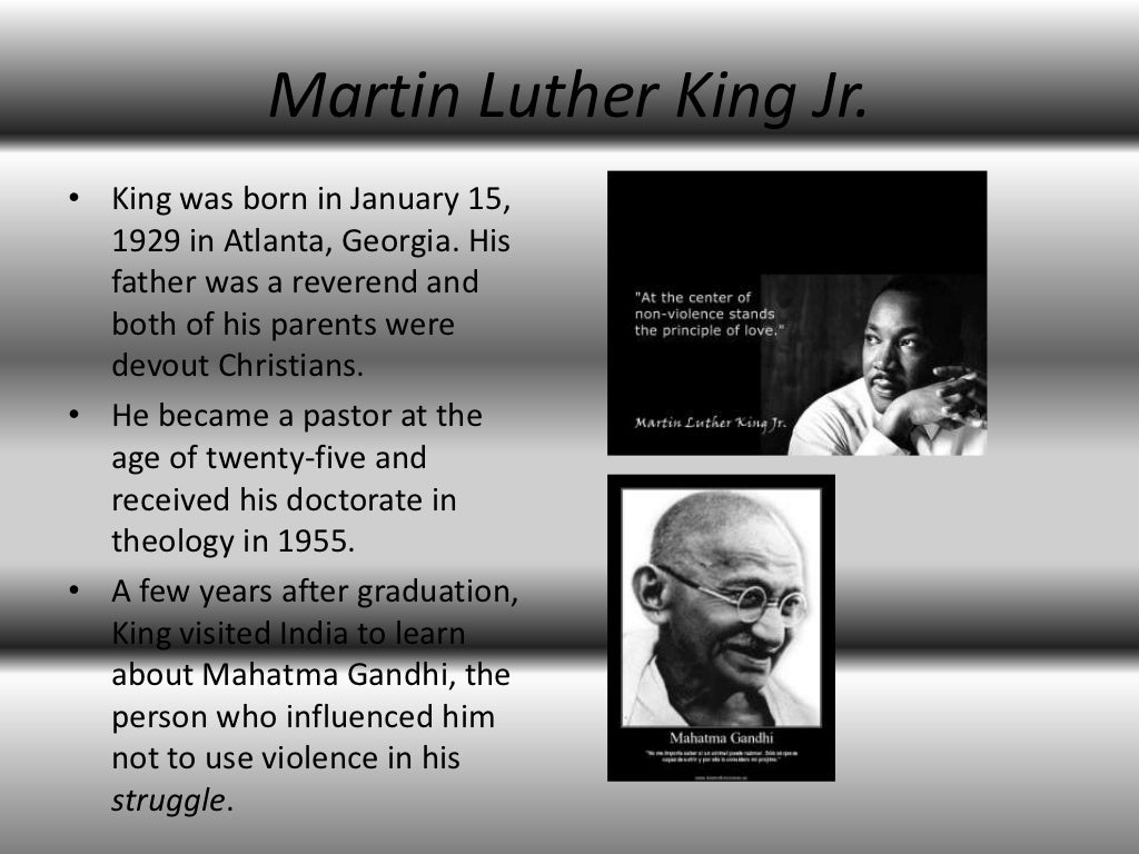 Martin luther king jr presentation