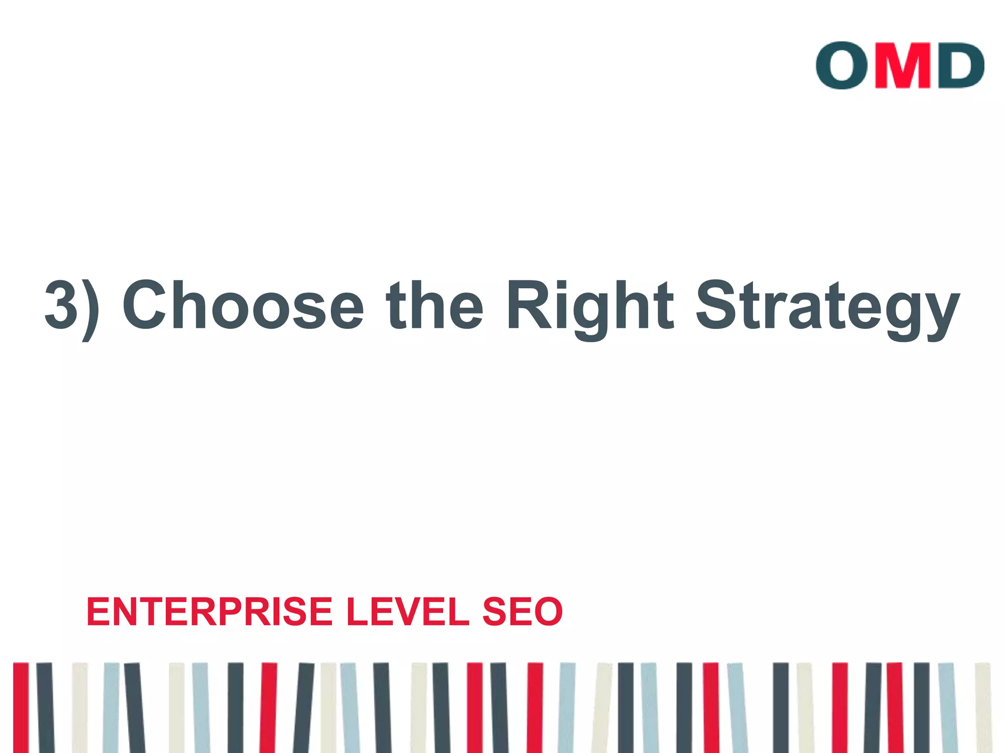 3) Choose the Right StrategyEnterprise level seo