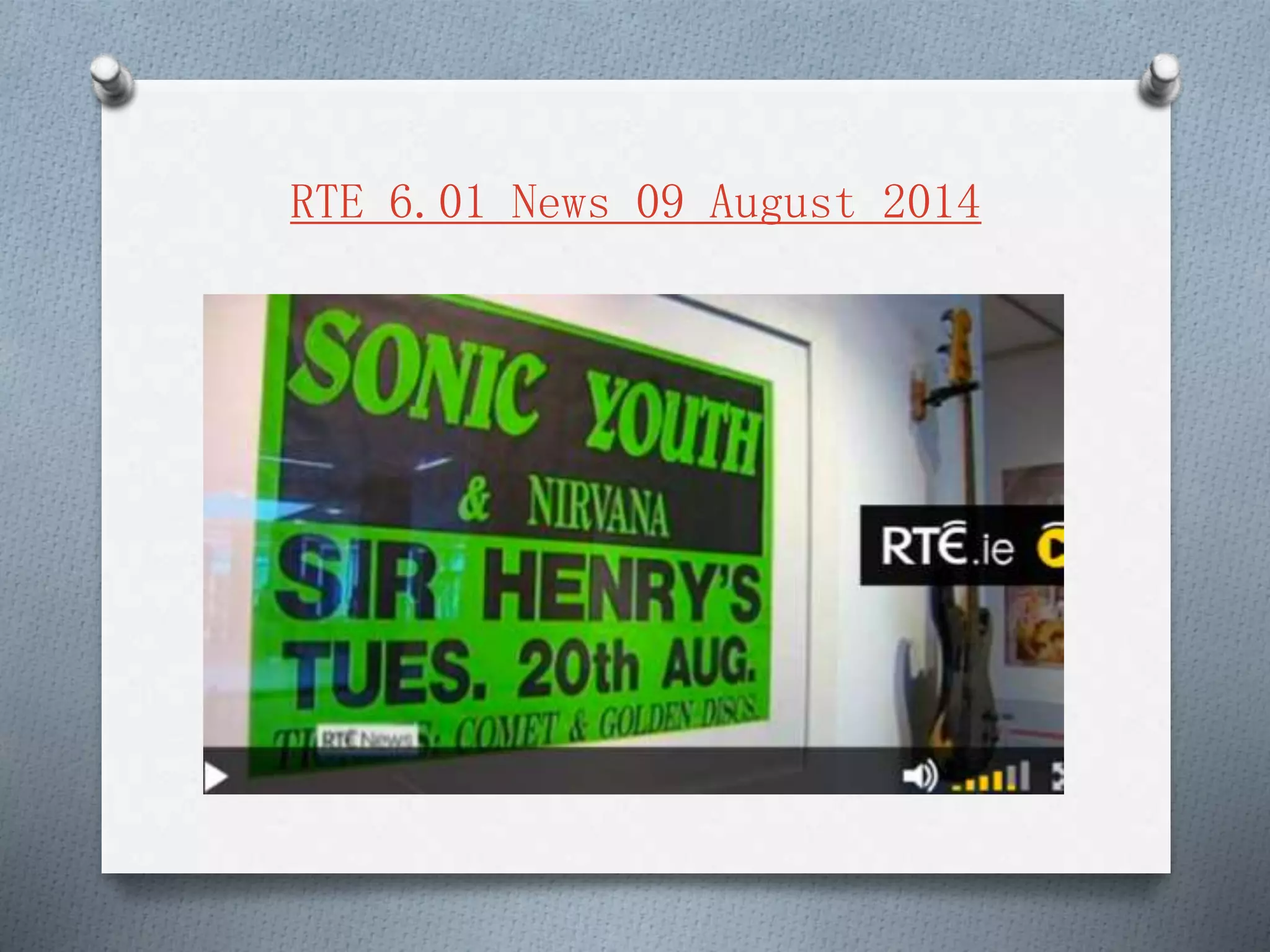RTE 6.01 News 09 August 2014
 