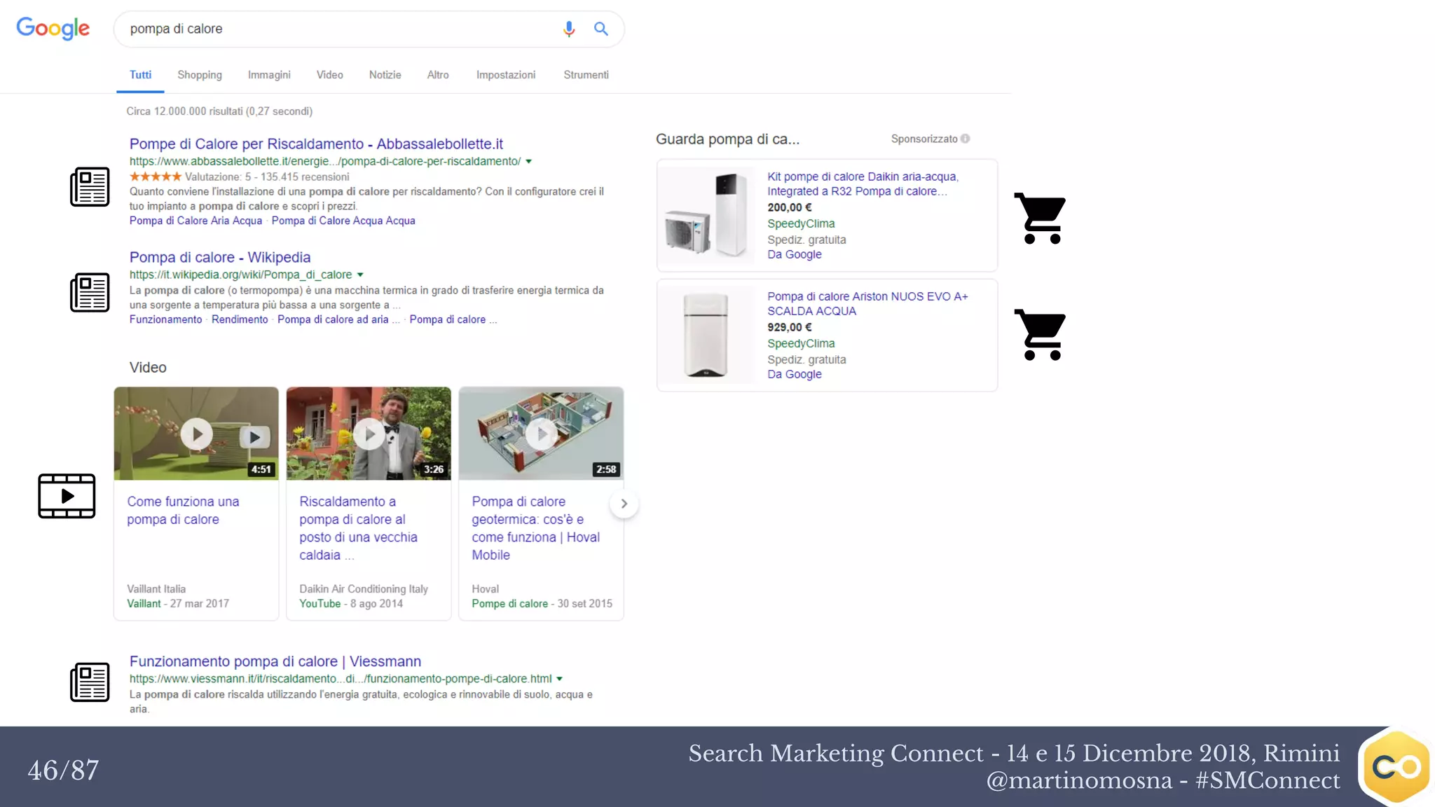 Search Marketing Connect - 14 e 15 Dicembre 2018, Rimini
@martinomosna - #SMConnect46/87
 