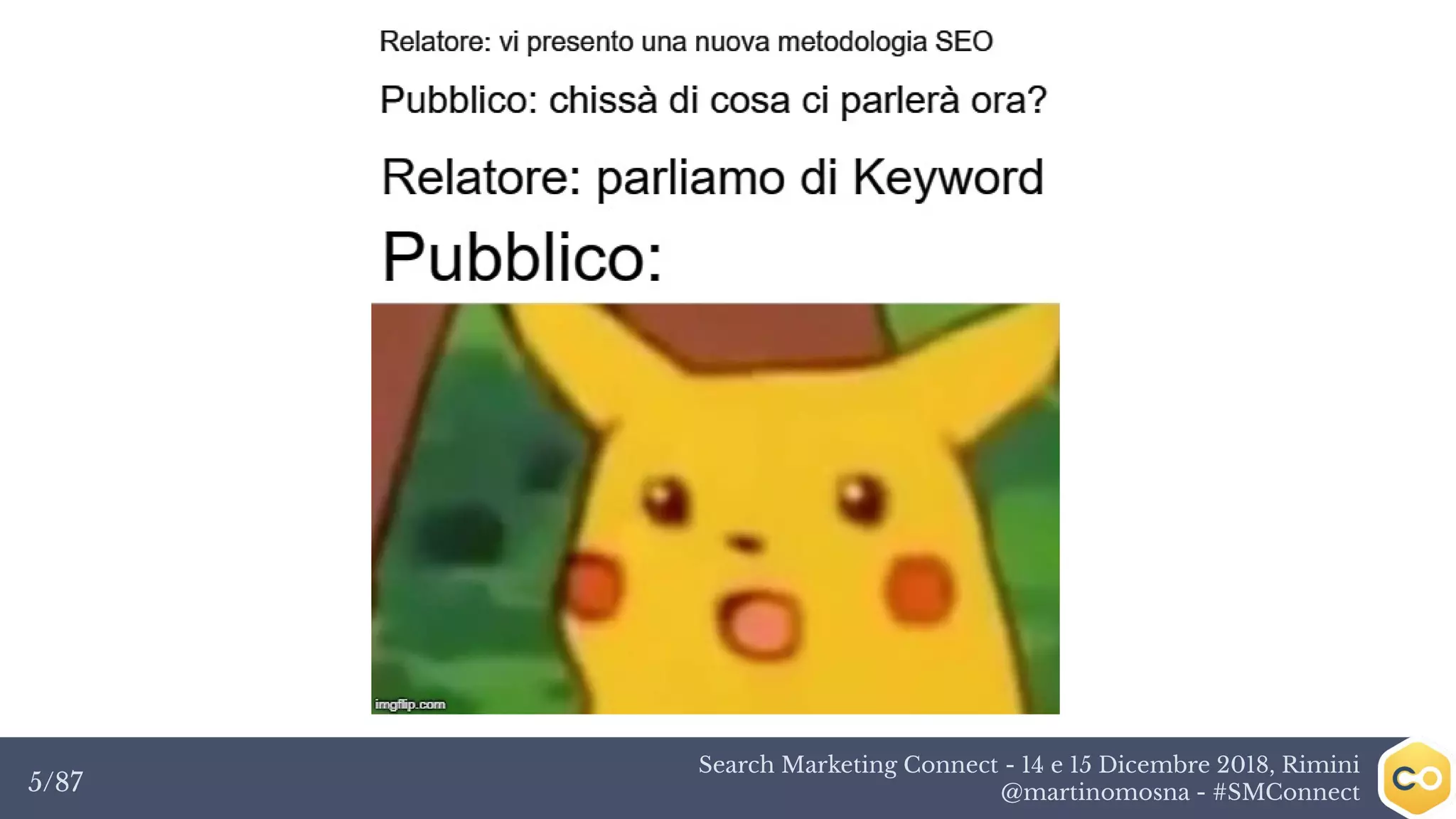 Search Marketing Connect - 14 e 15 Dicembre 2018, Rimini
@martinomosna - #SMConnect5/87
 
