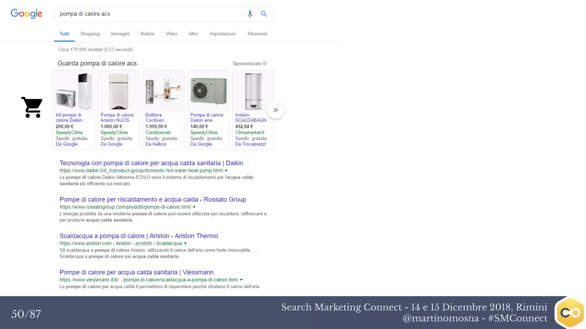Search Marketing Connect - 14 e 15 Dicembre 2018, Rimini
@martinomosna - #SMConnect50/87
 