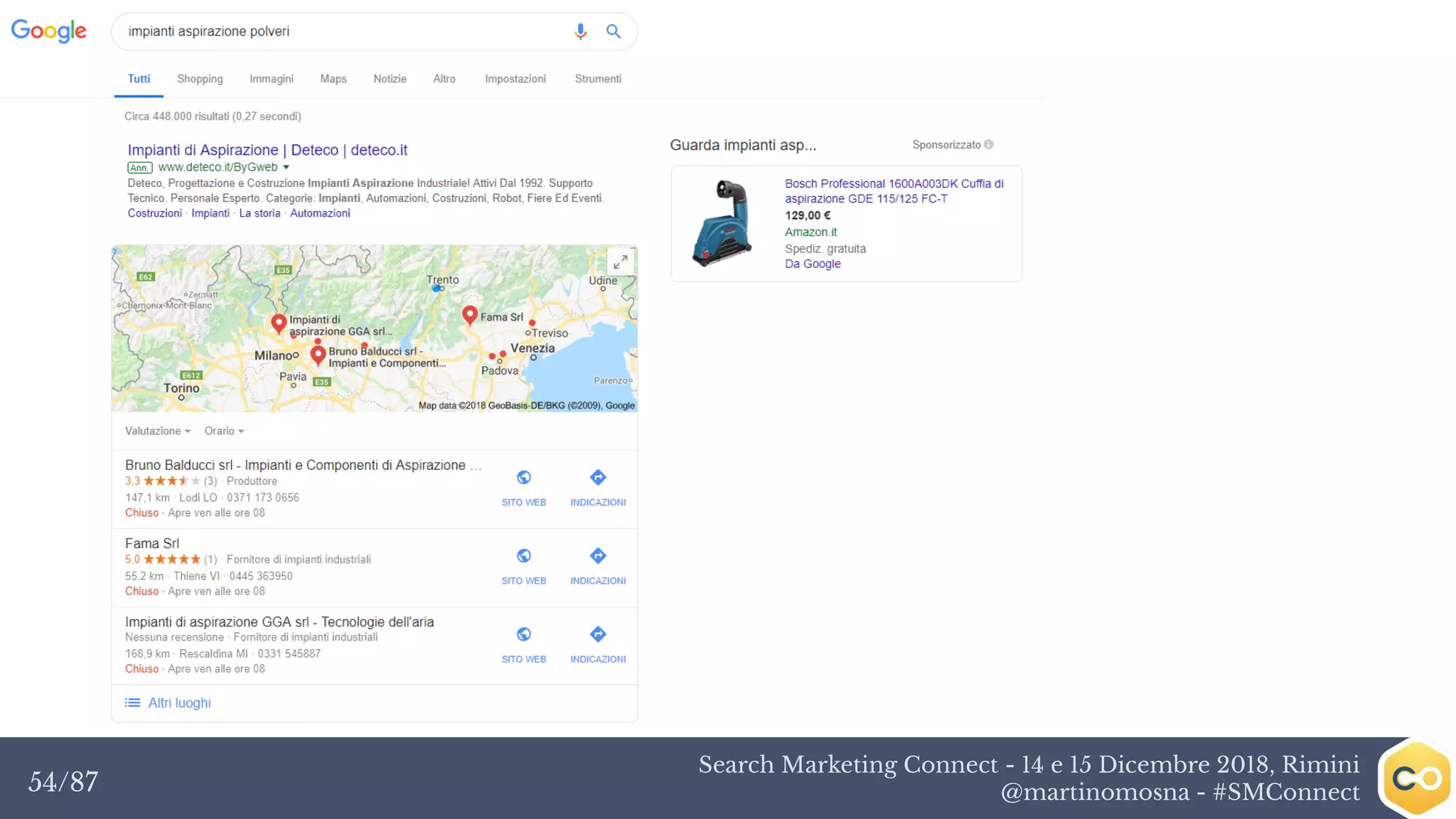 Search Marketing Connect - 14 e 15 Dicembre 2018, Rimini
@martinomosna - #SMConnect54/87
 