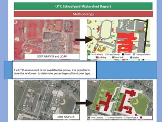 If a UTC assessment is not available like above, it is possible to
draw the landcover to determine percentages of landcover type.
 