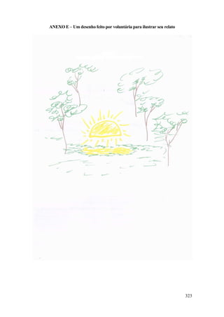 323
ANEXO E – Um desenho feito por voluntária para ilustrar seu relato
 