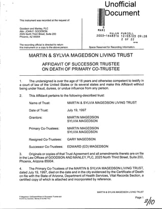 Martin & Sylvia Magedson Trust