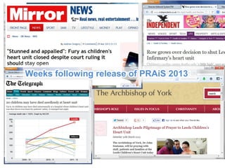 Weeks following release of PRAiS 2013
 