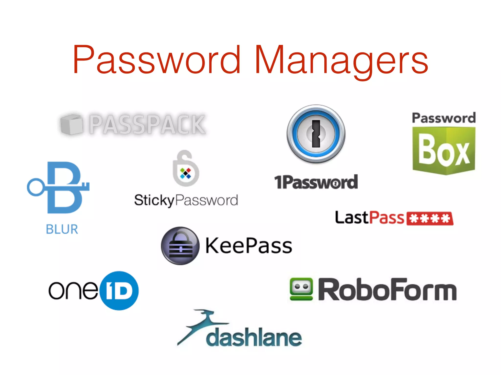 Password Managers
 