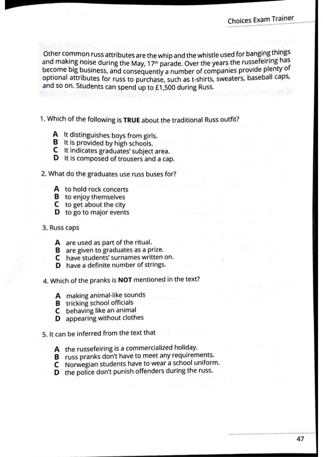 Martinyuk A P Nabokova I Yu Ta In Choices Exam Trainer