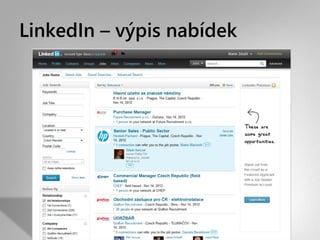 LinkedIn – výpis Բí
 