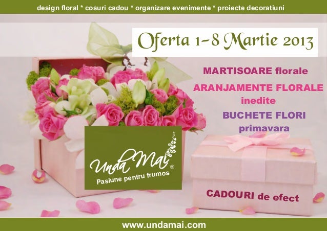 Martisoare Florale Si Aranjamente Primavara Unda Mai 2013