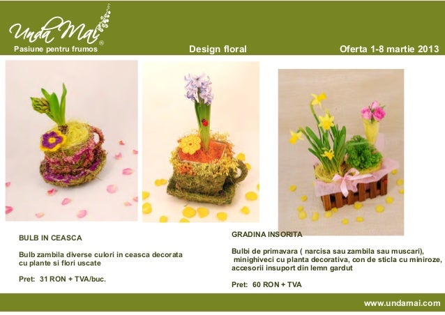 Martisoare Florale Si Aranjamente Primavara Unda Mai 2013