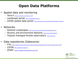 Forests, Trees and Agroforestry