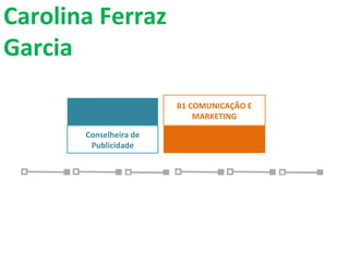 Carolina Ferraz Garcia B1 COMUNICAÇÃO E MARKETING Conselheira de Publicidade 