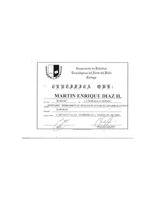MartíN DíAz    Con Anexos 2010