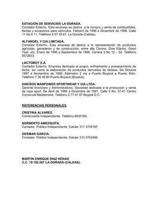 MartíN DíAz    Con Anexos 2010